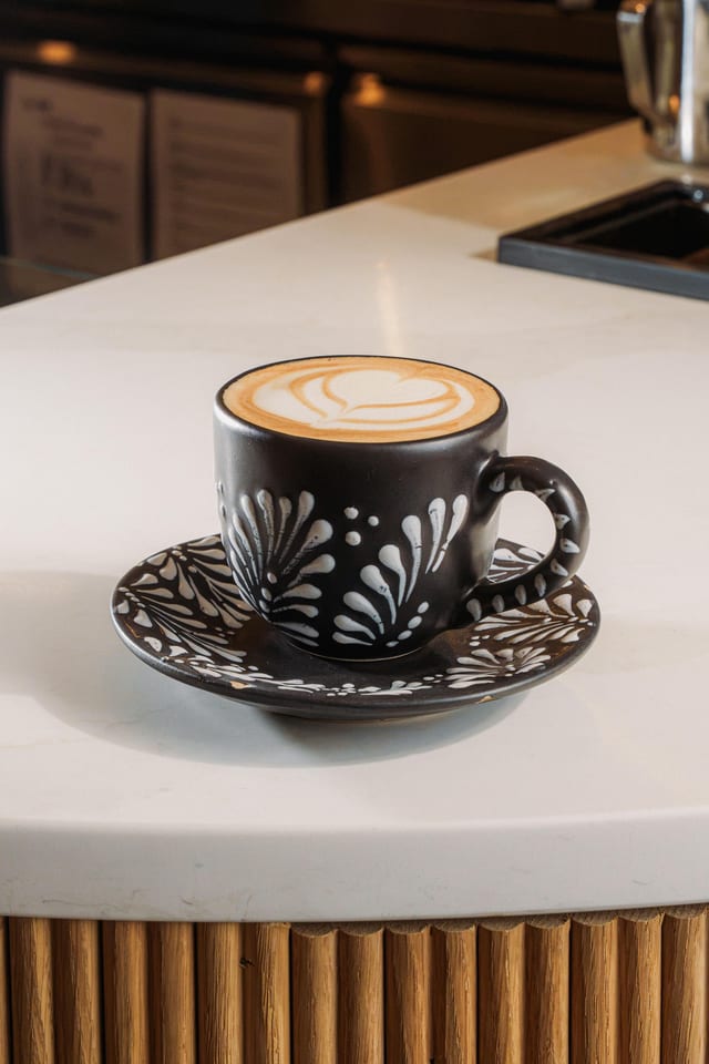 Hot Flan Latte.